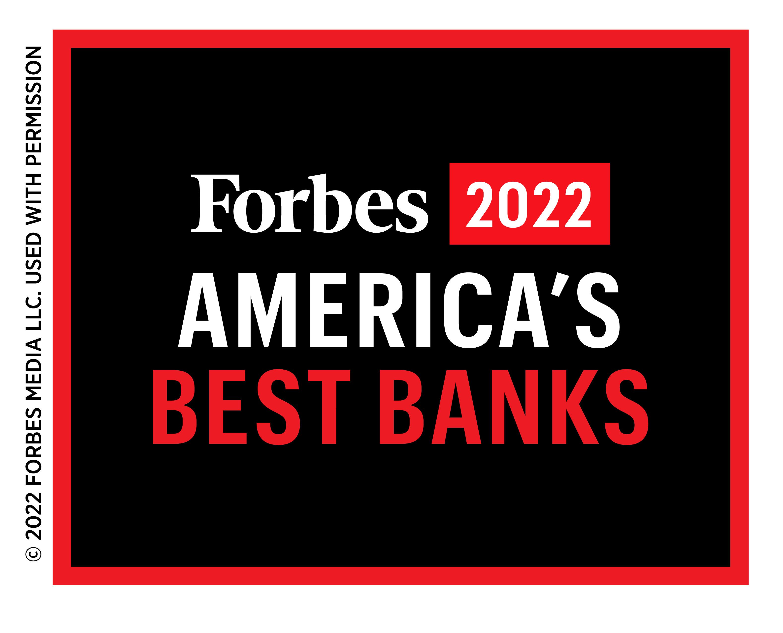 Forbes 2021 Best Banks in America Award Badge