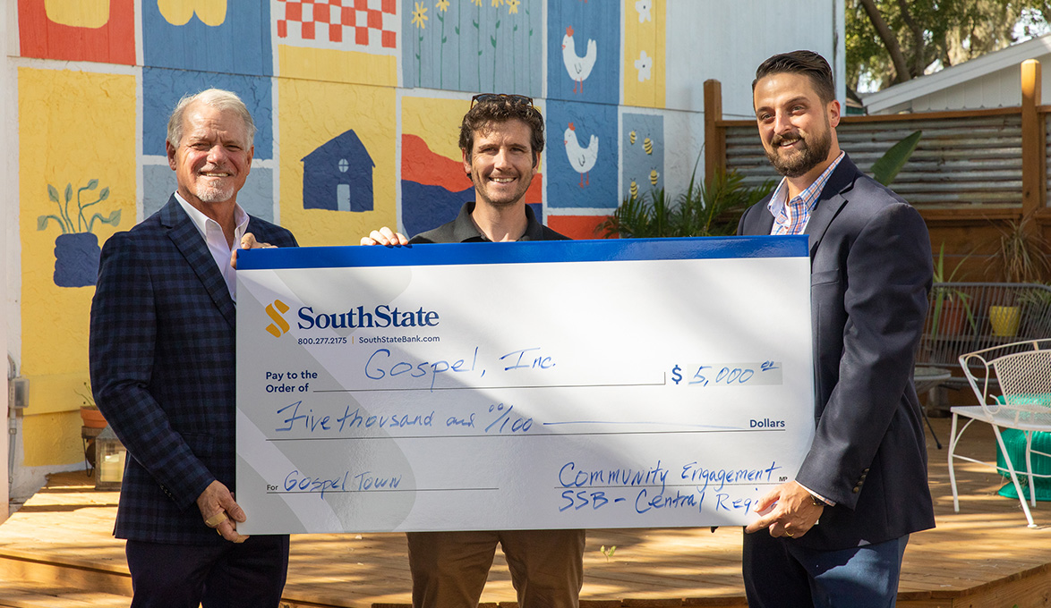 gospel inc donation from SouthState Bank